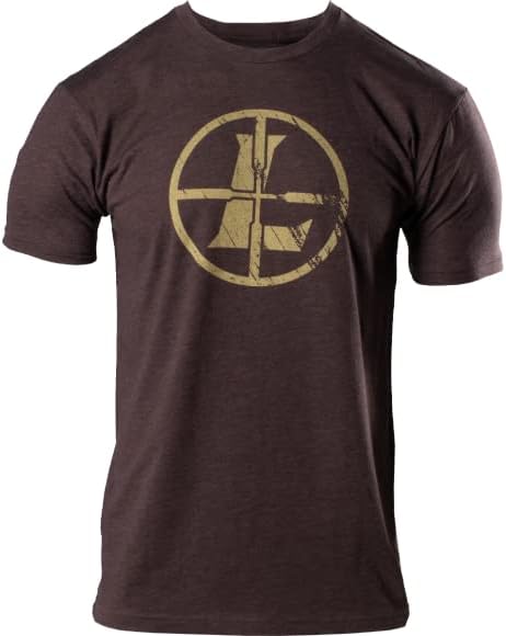 Leupold Distressed Reticle Tee - Espresso Heather