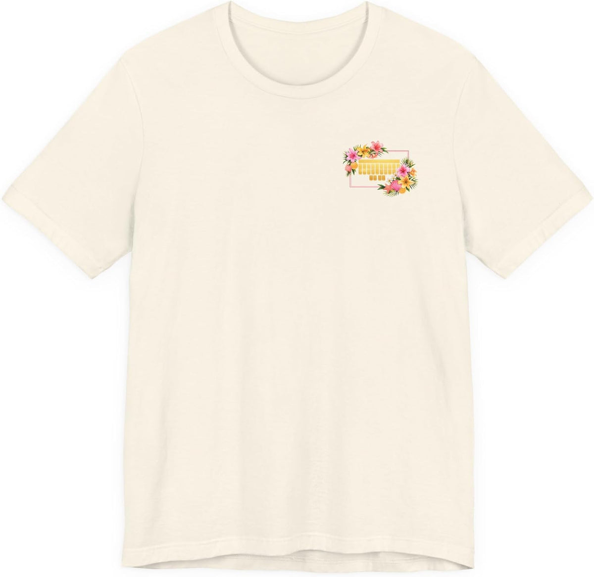 Steno Keyboard Court Reporter Soft Tee - Natural