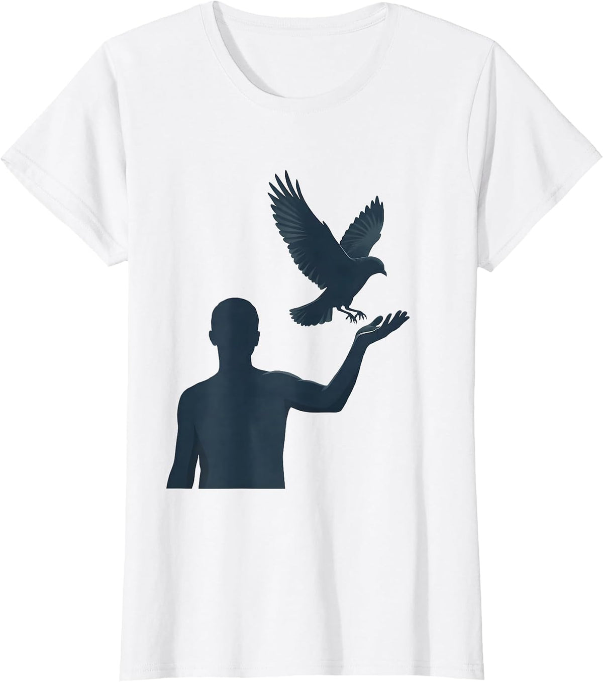 Social Worker Bird Release Graphic Design T-Shirt - White
