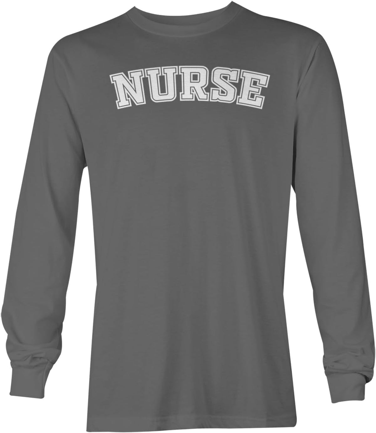 Tcombo Nurse - Registered Nursing RN Unisex Long Sleeve Shirt - Charcoal