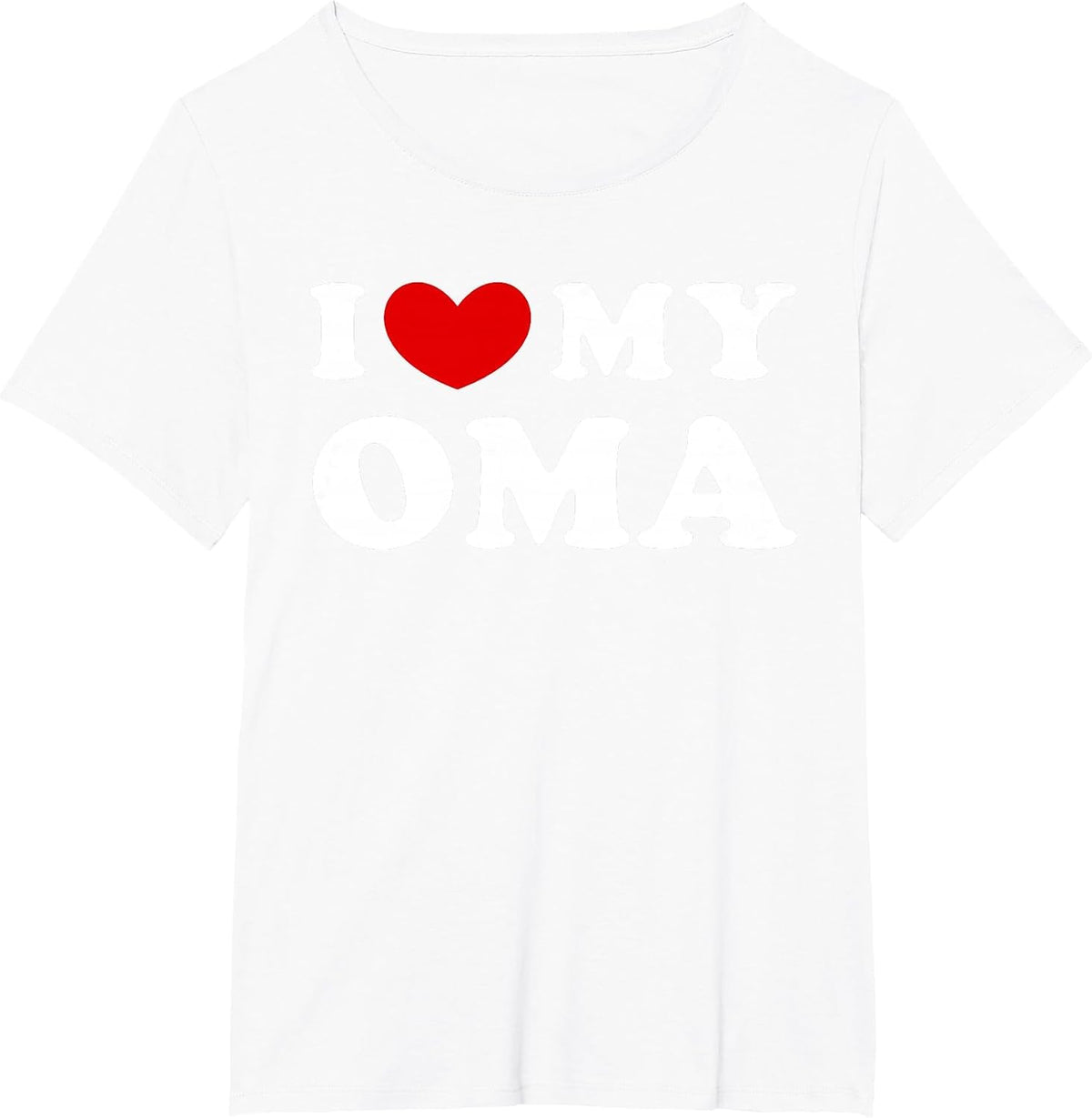 I Love My Grandma, Ich Liebe Meine Oma T-Shirt - White