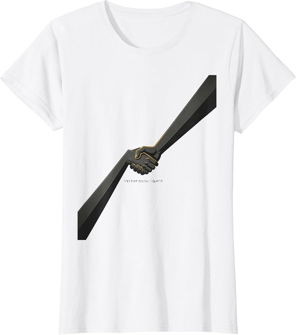 Meet Me On The Square Freemason Square And Compass Fraternal T-Shirt - White