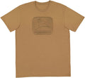 John Deere Mens Embossed Vintage TM Short Sleeve Graphic Tee - Brown