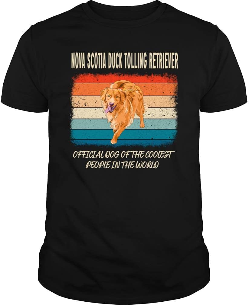 Nova Scotia Duck Tolling Retriever Official Dog Tshirt - Unisex Tee - Black