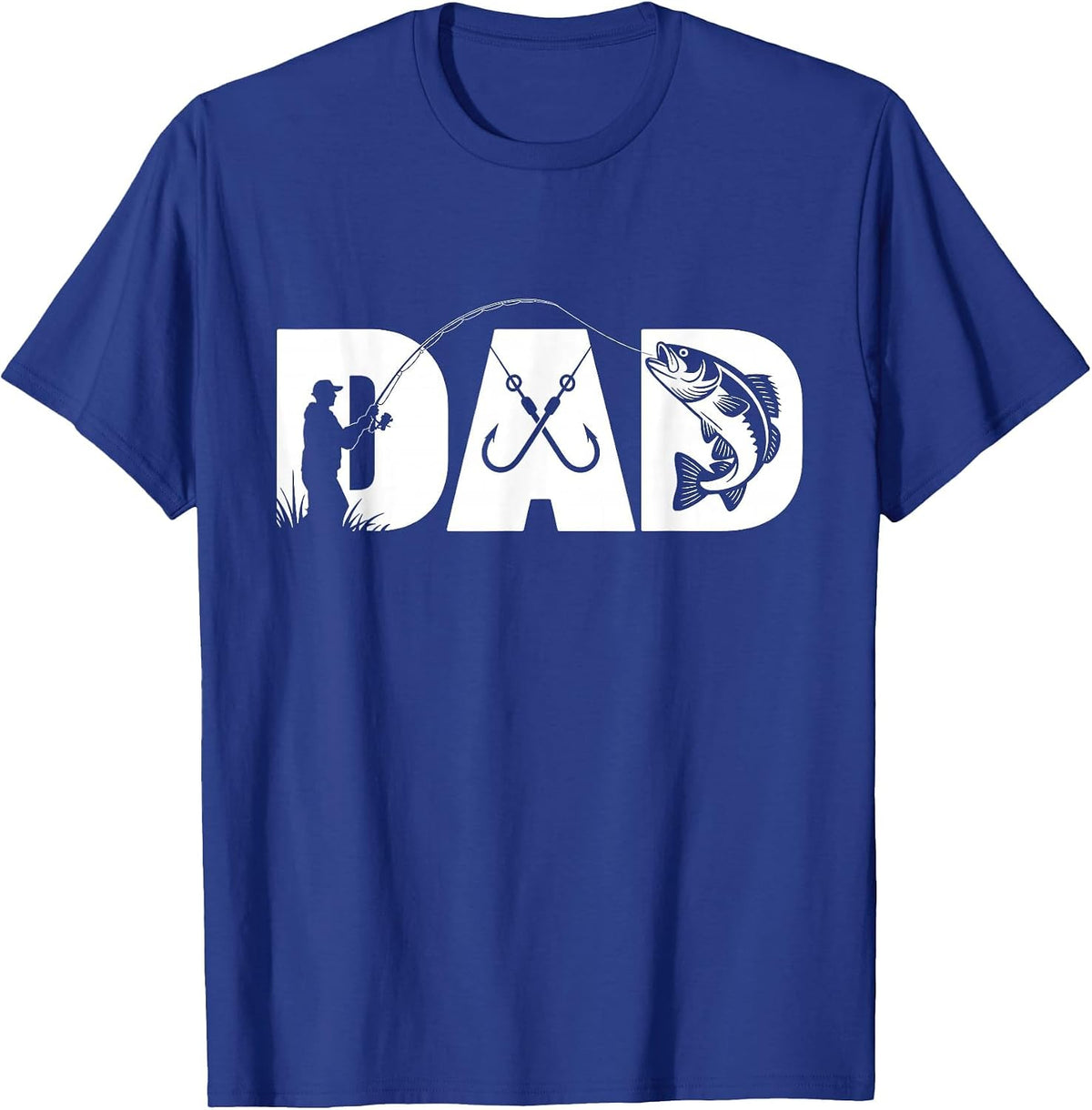 Fishing Dad T-Shirt - Royal Blue