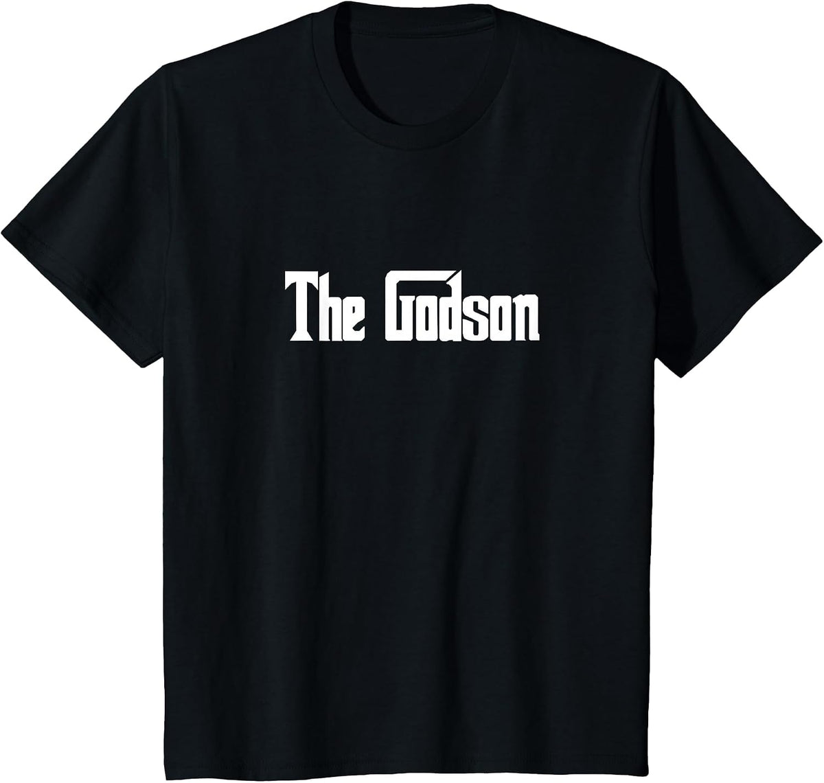 The Godson Birthday T Shirts for Men Boys Mafia Gangster Tees Gift for Son - Black