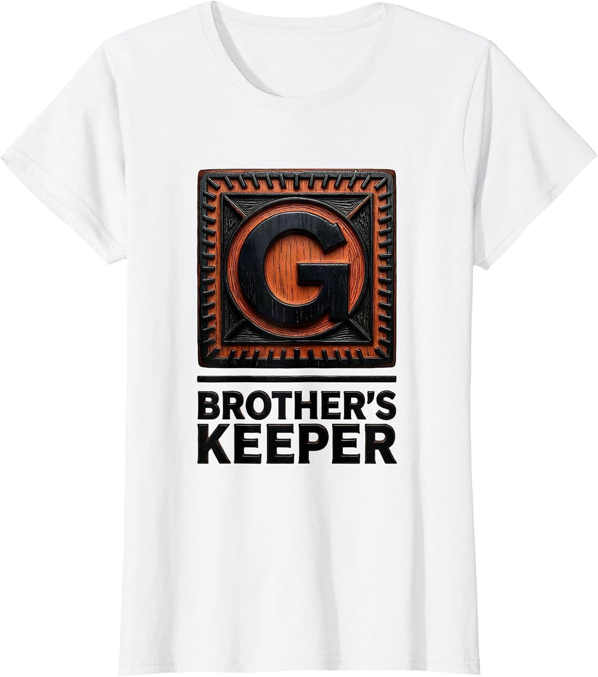 Brother's Keeper Masonic Square And Compass Freemason T-Shirt - White