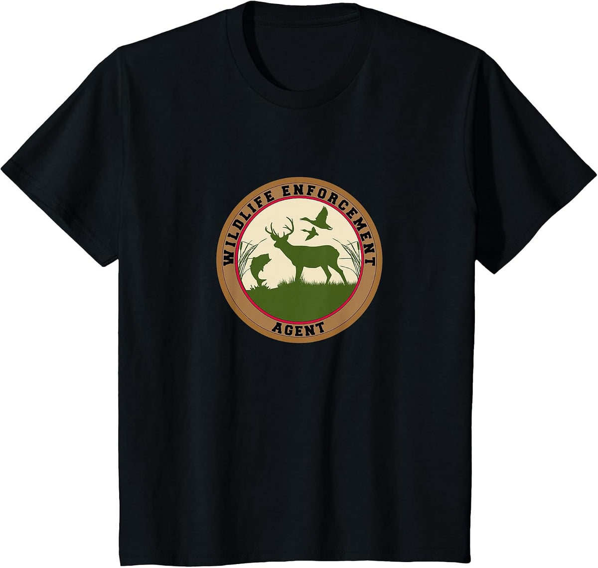 Wildlife Enforcement Agent Officer Uniform Duty T-Shirt - Black