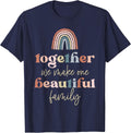 Together We Make One Beautiful Family Reunion Group Matching T-Shirt - Navy Blue