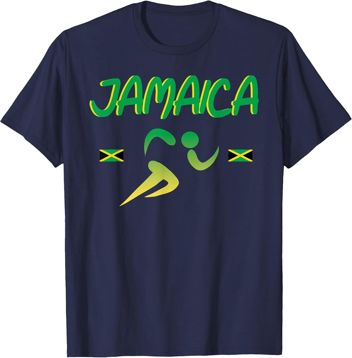 Jamaica Pride Track and Field Running 2021 Souvenir T-Shirt - Navy Blue
