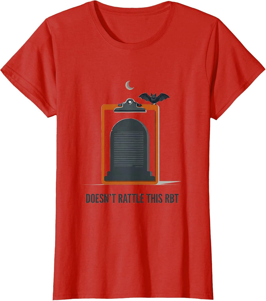 Women's Doesn't Rattle This RBT Funny Para Normal Activities T-Shirt - Red