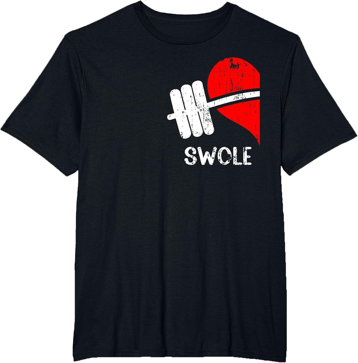 Swole Mates Couples Matching Gym Funny Tee Weightlifting T-Shirt - Black