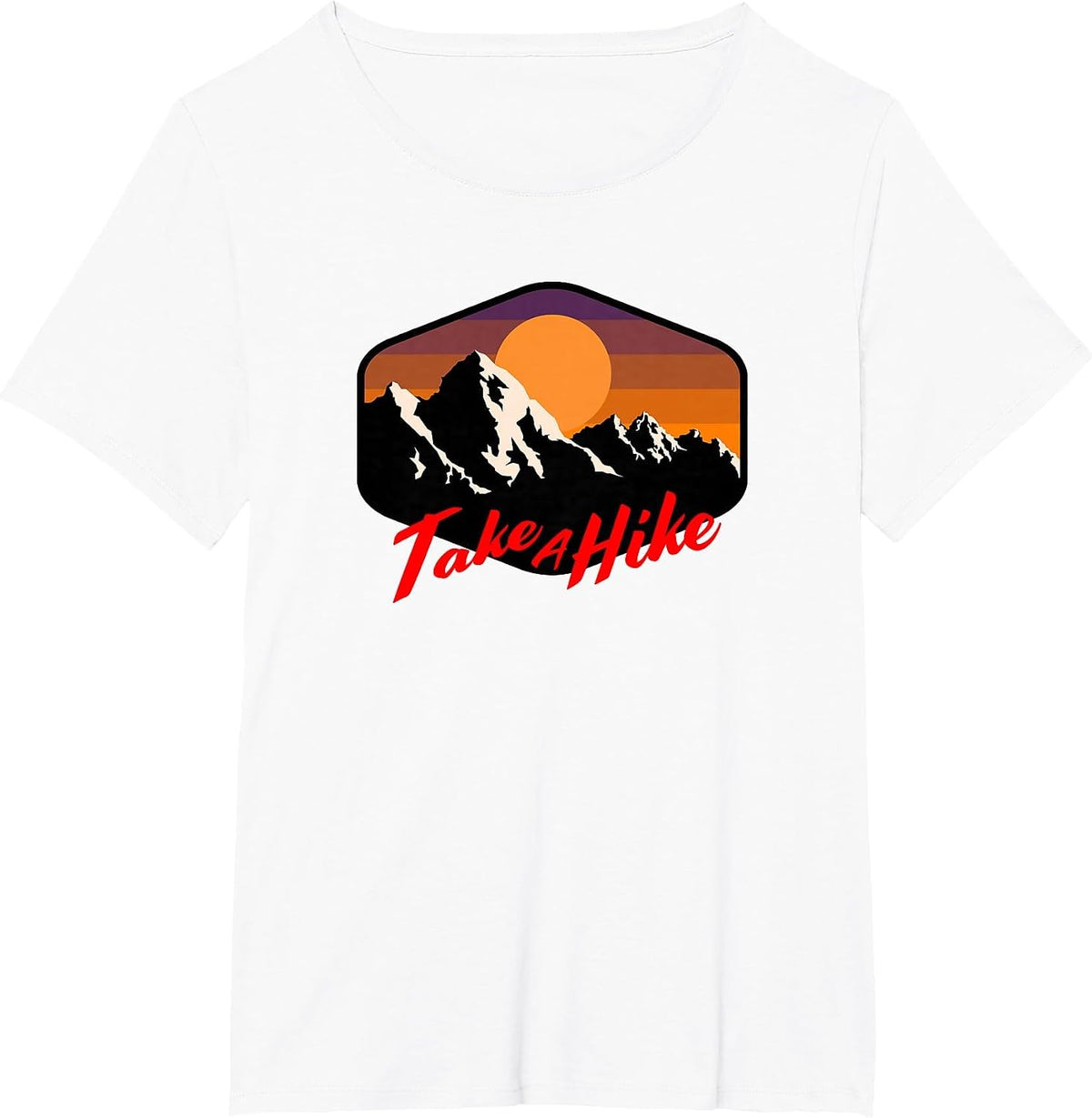 TAKE A Hike Retro Weathered Outdoor Hiking T-Shirt - White