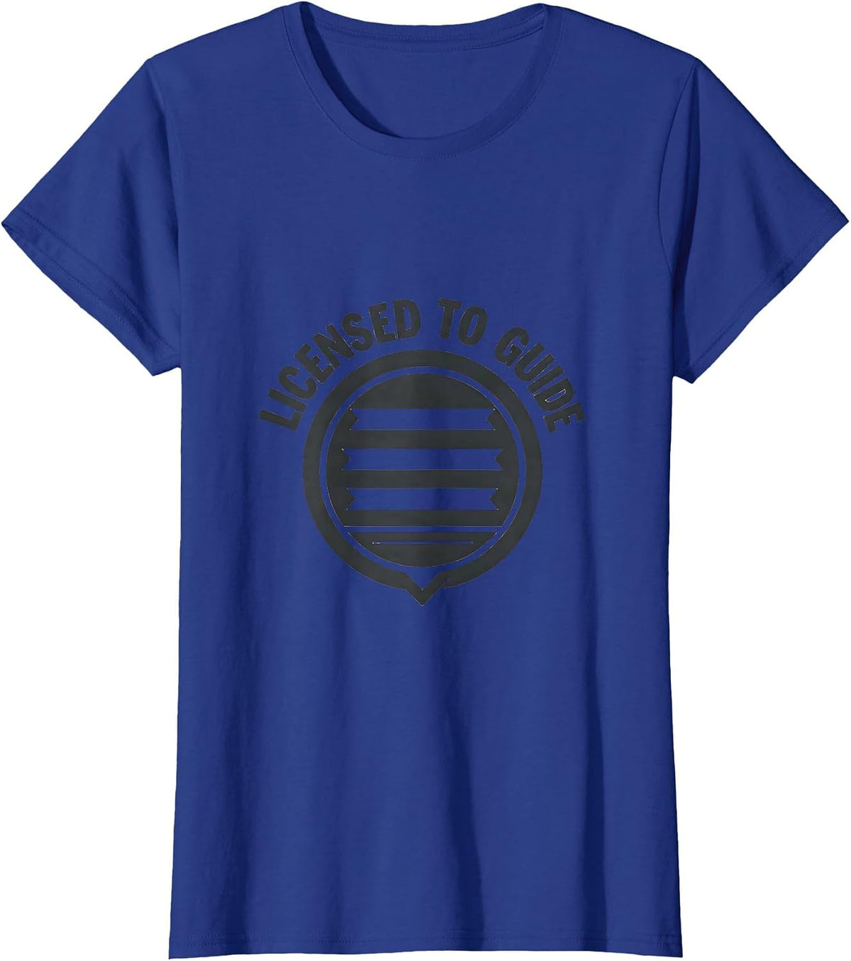 Women's Licensed To Guide Midcentury Modern Social Worker T-Shirt - Royal Blue