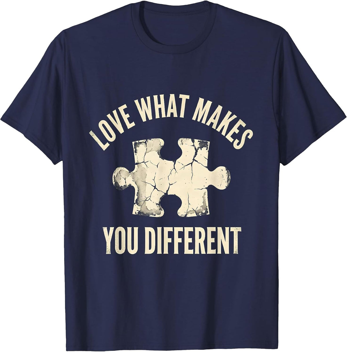 Men's Love What Makes You Different Special Ed Teacher T-Shirt - Navy Blue