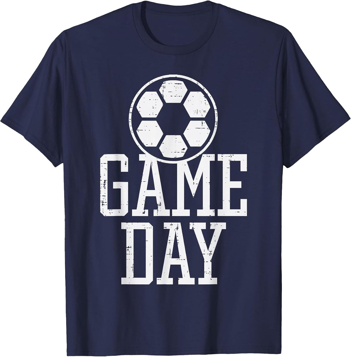 Game Day Soccer Football Player Team Mom Dad Men Women Kids T-Shirt - Navy Blue