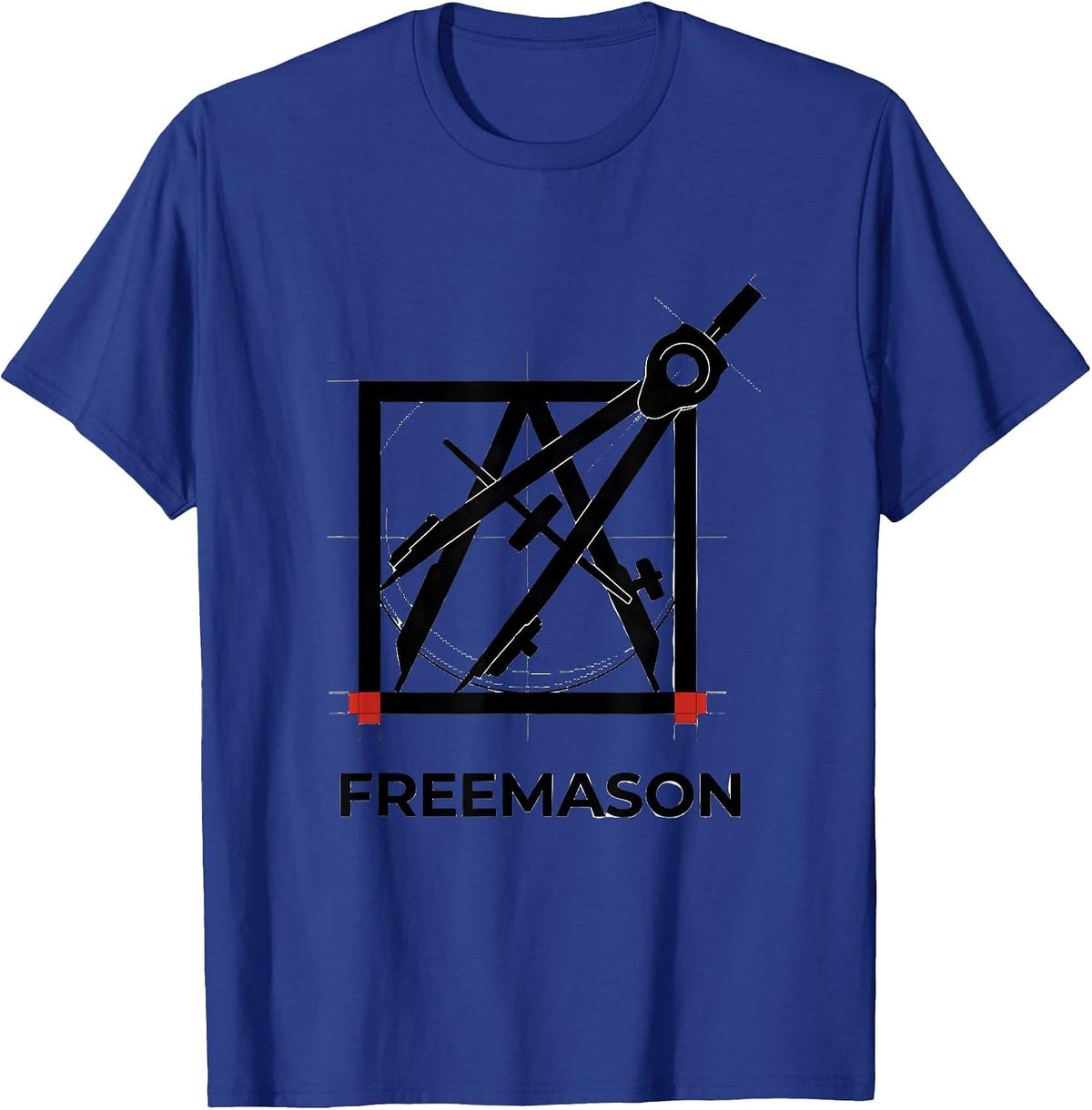 Men's Freemason Swiss International Fraternal Pride Masonic T-Shirt - Royal Blue