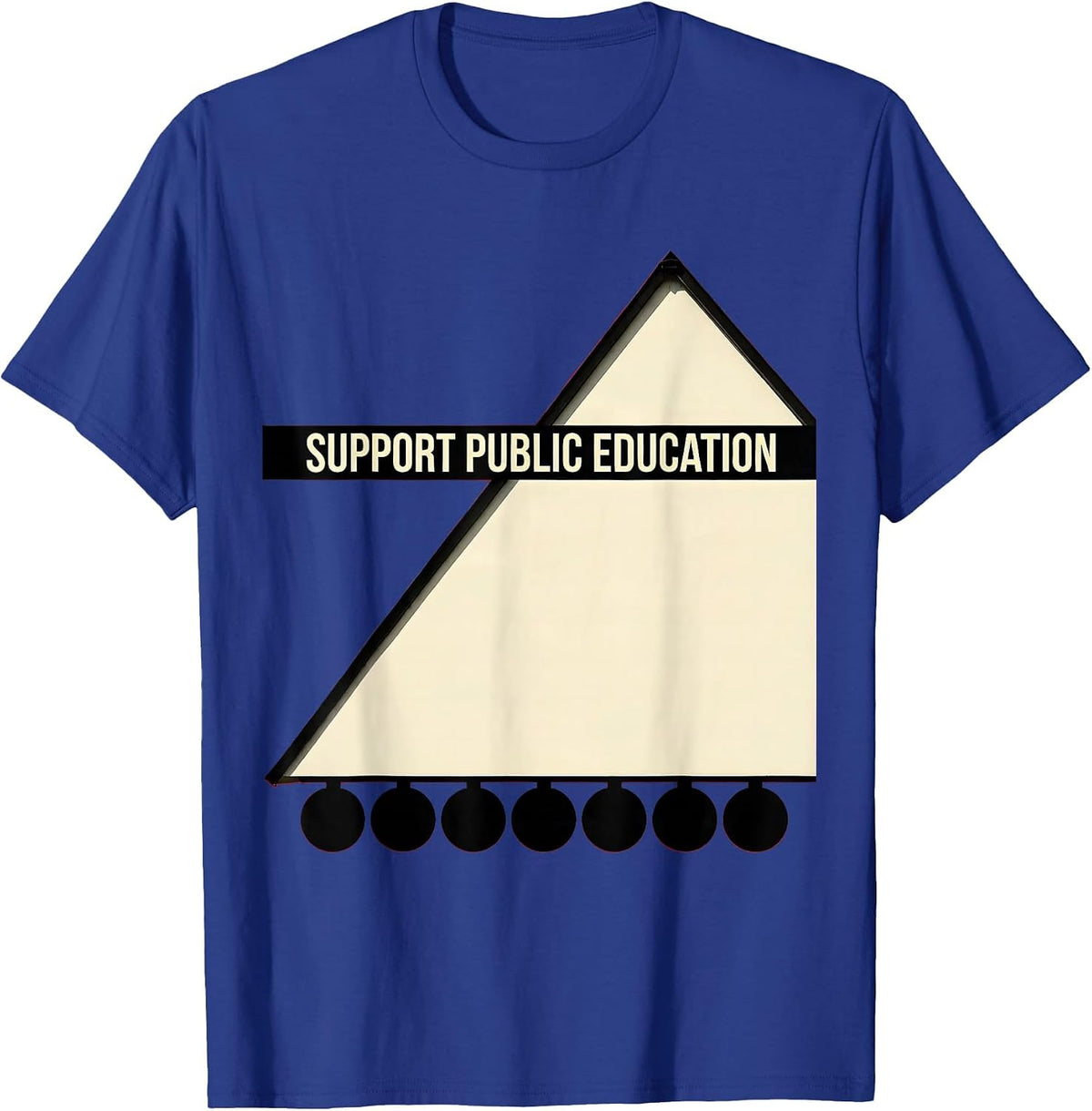 Support Public Education Teacher Red For Ed Protest T-Shirt - Royal Blue