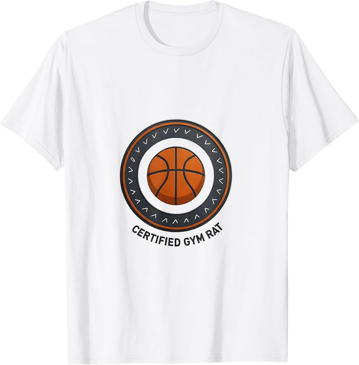 Men's Certified Gym Rat Funny Sports Fan Team Player Gift T-Shirt - White