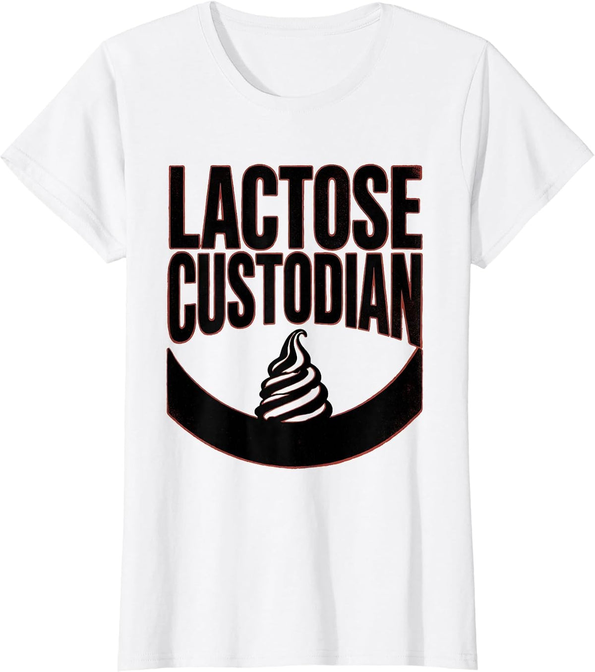 Women's Lactose Custodian Funny Glizzy Gobbler Meme Humor T-Shirt - White