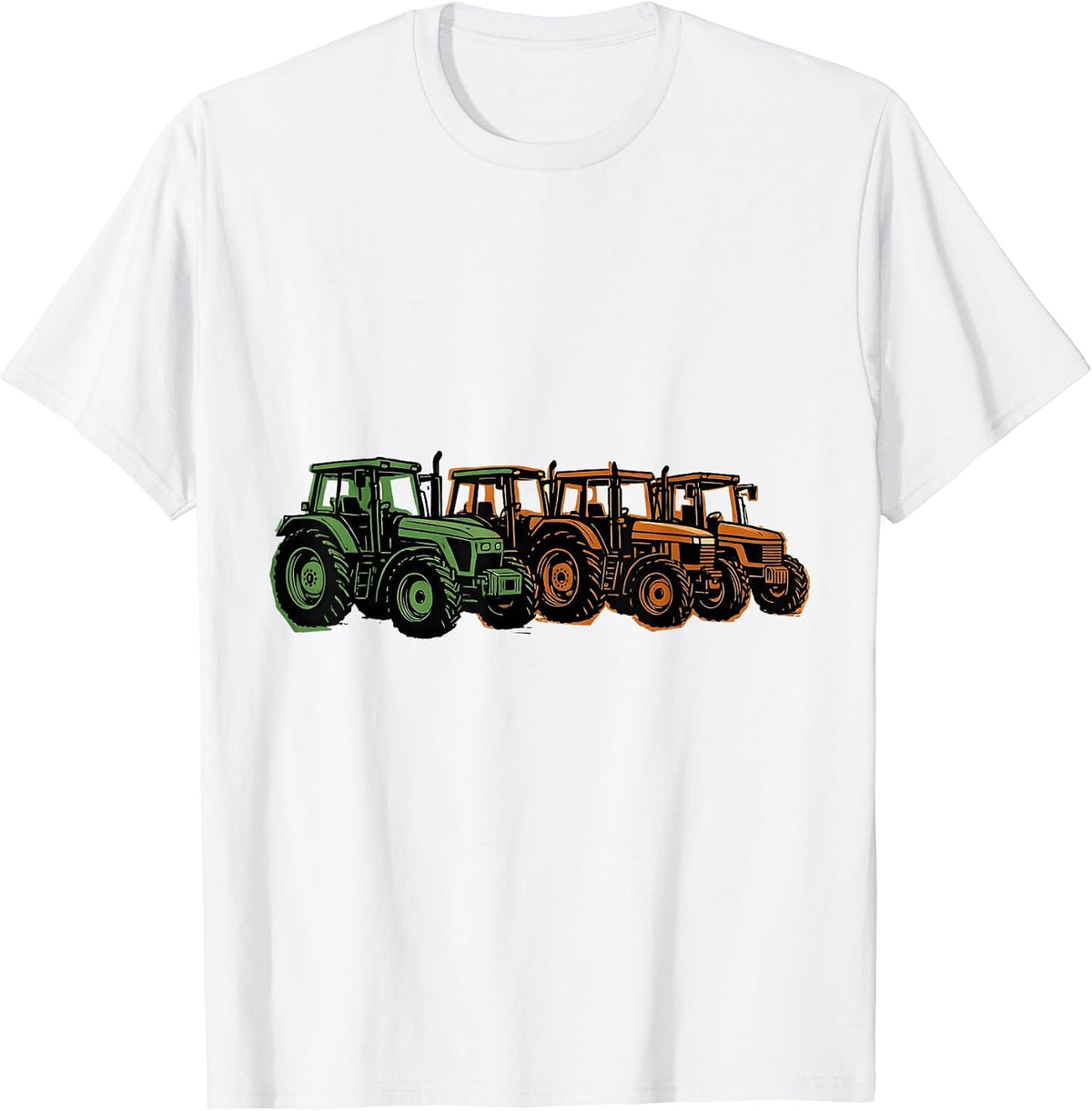 Men's Toddler Boy Tractor Lover Birthday Party Gift T-Shirt - White