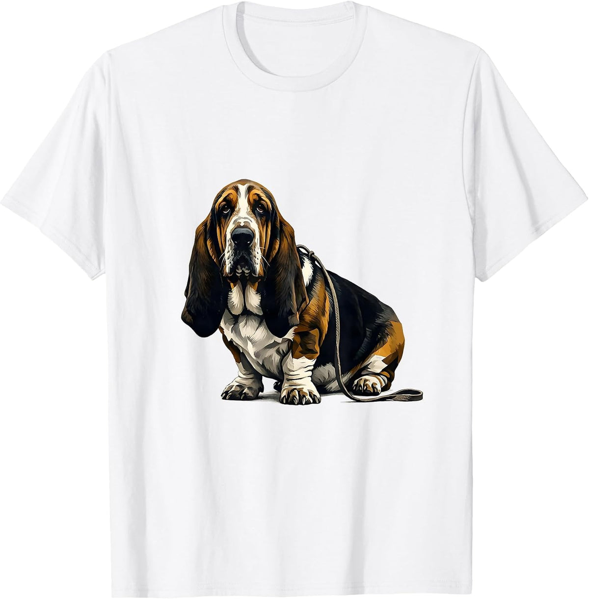 Men's Basset Hound Speed Bump Funny Dog Lover Gift T-Shirt - White