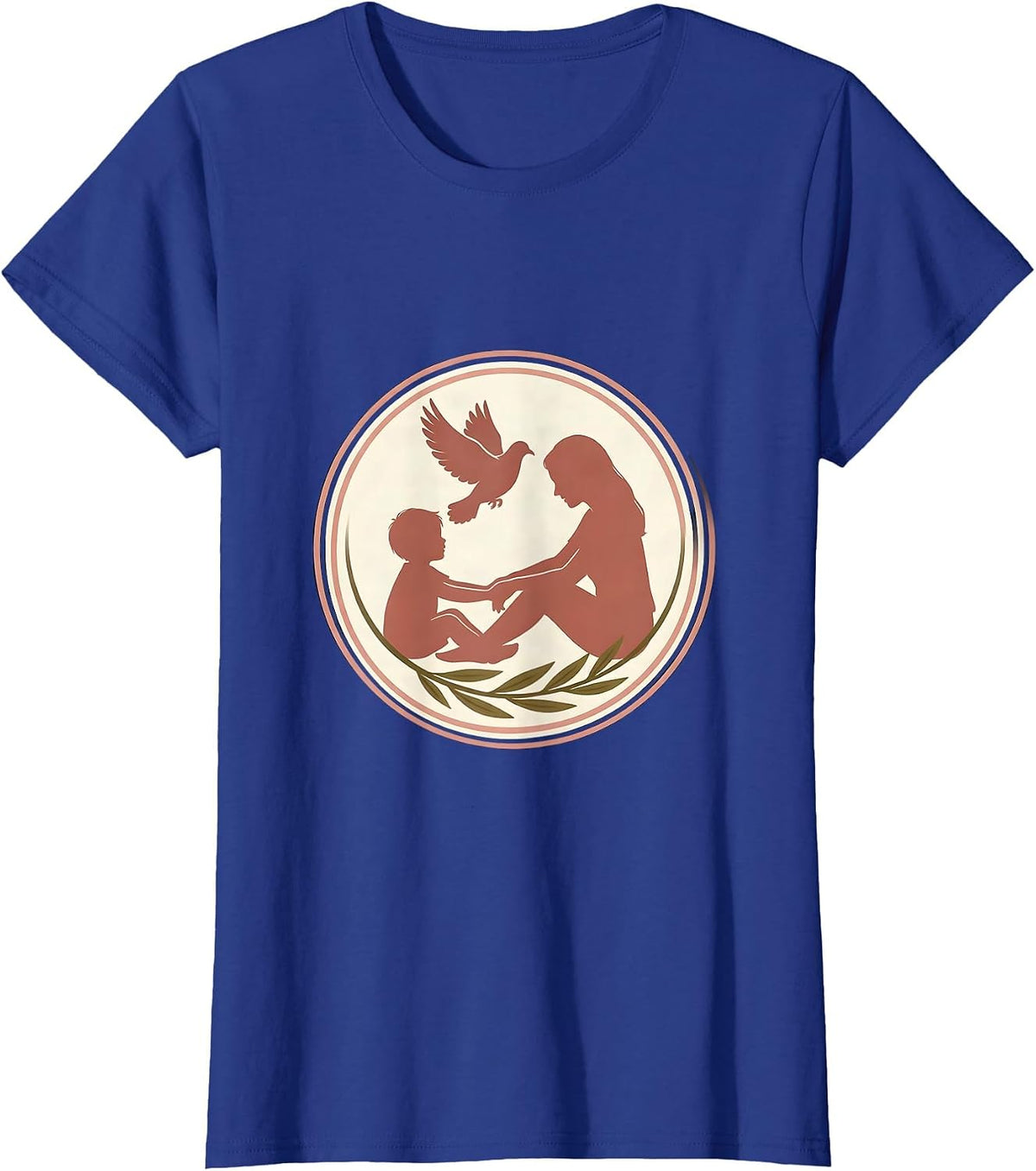 Women's Speech Therapy Illustration Graphic Design T-Shirt - Royal Blue