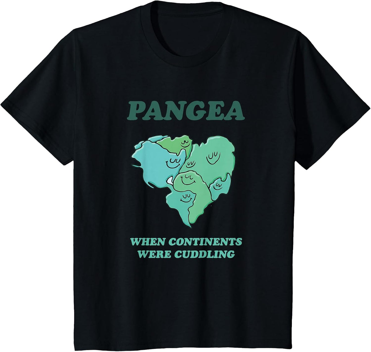 Reunite Pangea Funny Geology T-Shirt for Geologist T-Shirt - Black