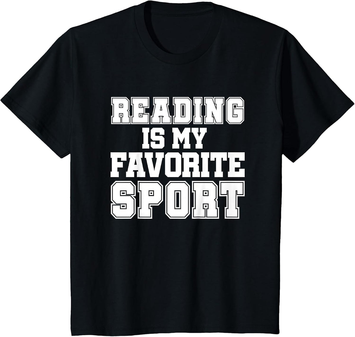 Reading is My Favorite Sport Funny Librarian Shirt T-Shirt - Black