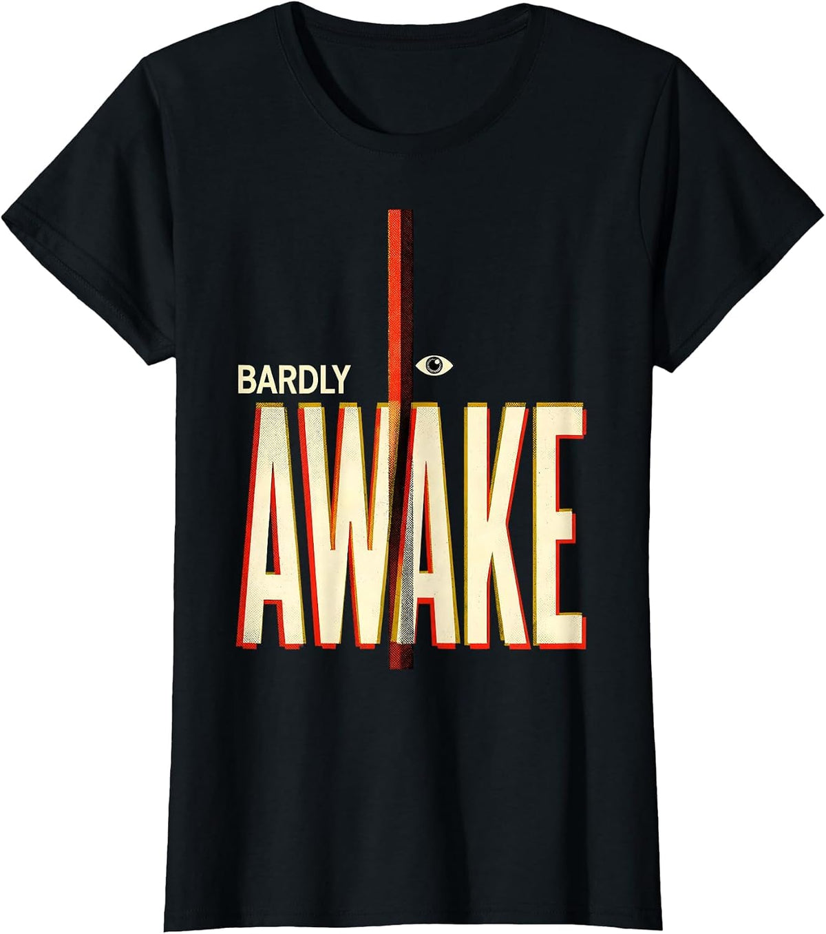 Bardly Awake Funny Shakespeare English Literature Humor T-Shirt - Black