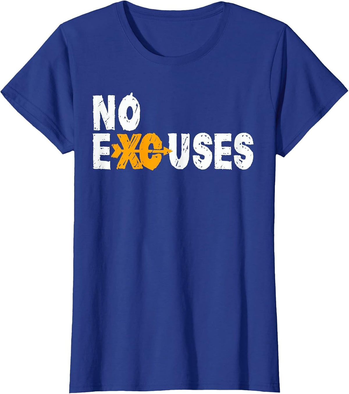 No Excuses Cross Country Running Shirt for XC Runners T-Shirt - Royal Blue