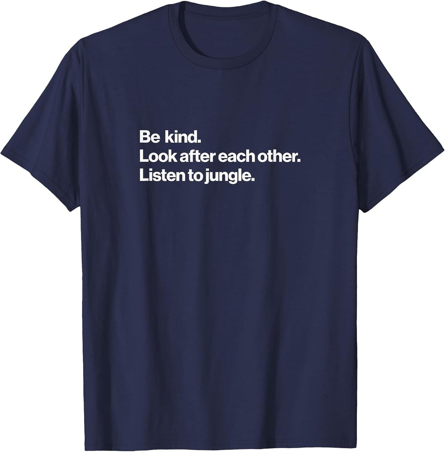 Listen to Jungle Music T-Shirt - Navy Blue