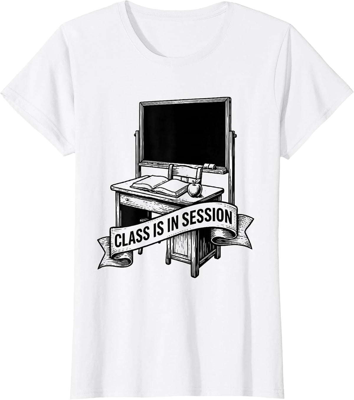 Class Is In Session Back to School Teacher Design T-Shirt - White