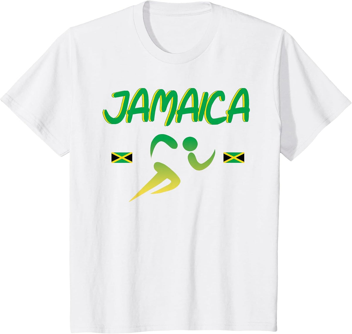 Jamaica Pride Track and Field Running 2021 Souvenir T-Shirt - White