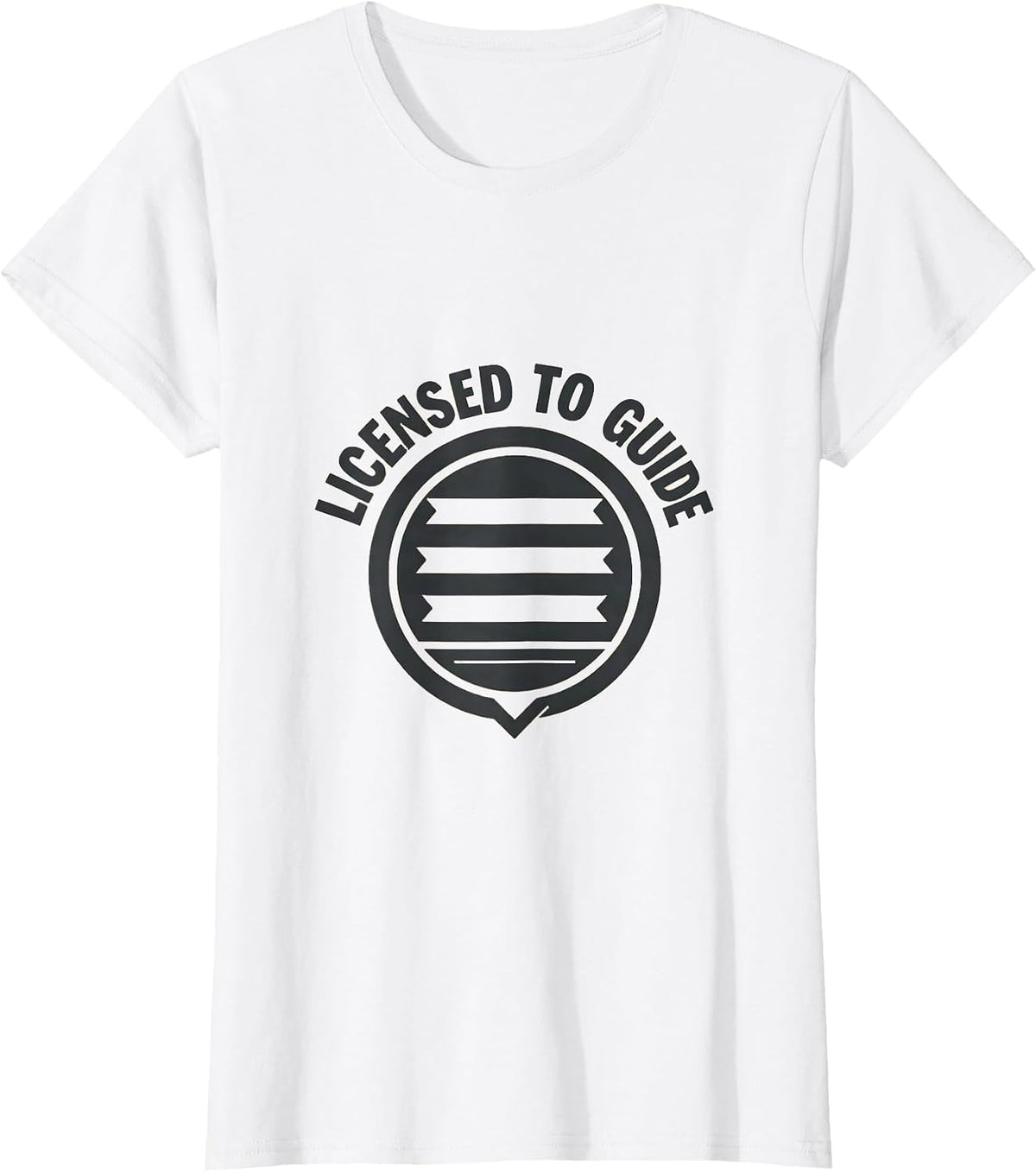 Women's Licensed To Guide Midcentury Modern Social Worker T-Shirt - White