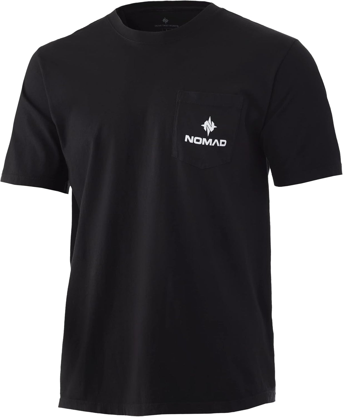Nomad Mens Pocket Logo Tee, Classic Short Sleeve Pocket T-Shirt - Black