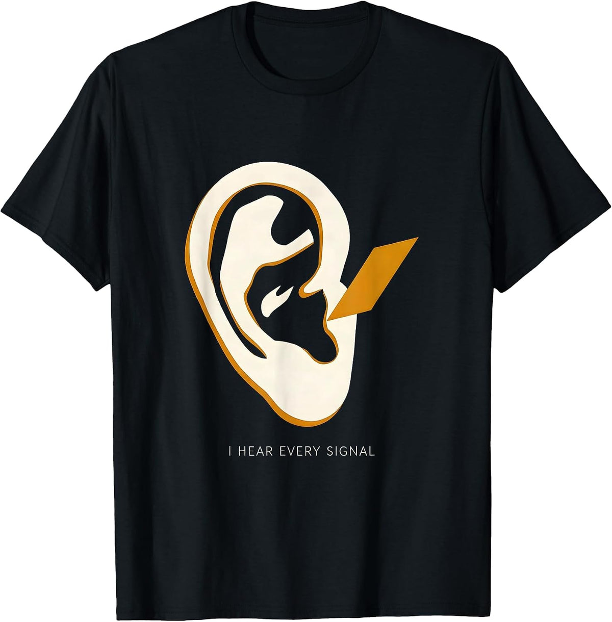 Men's I Hear Every Signal Minimalist Speech Language Pathologist T-Shirt - Black