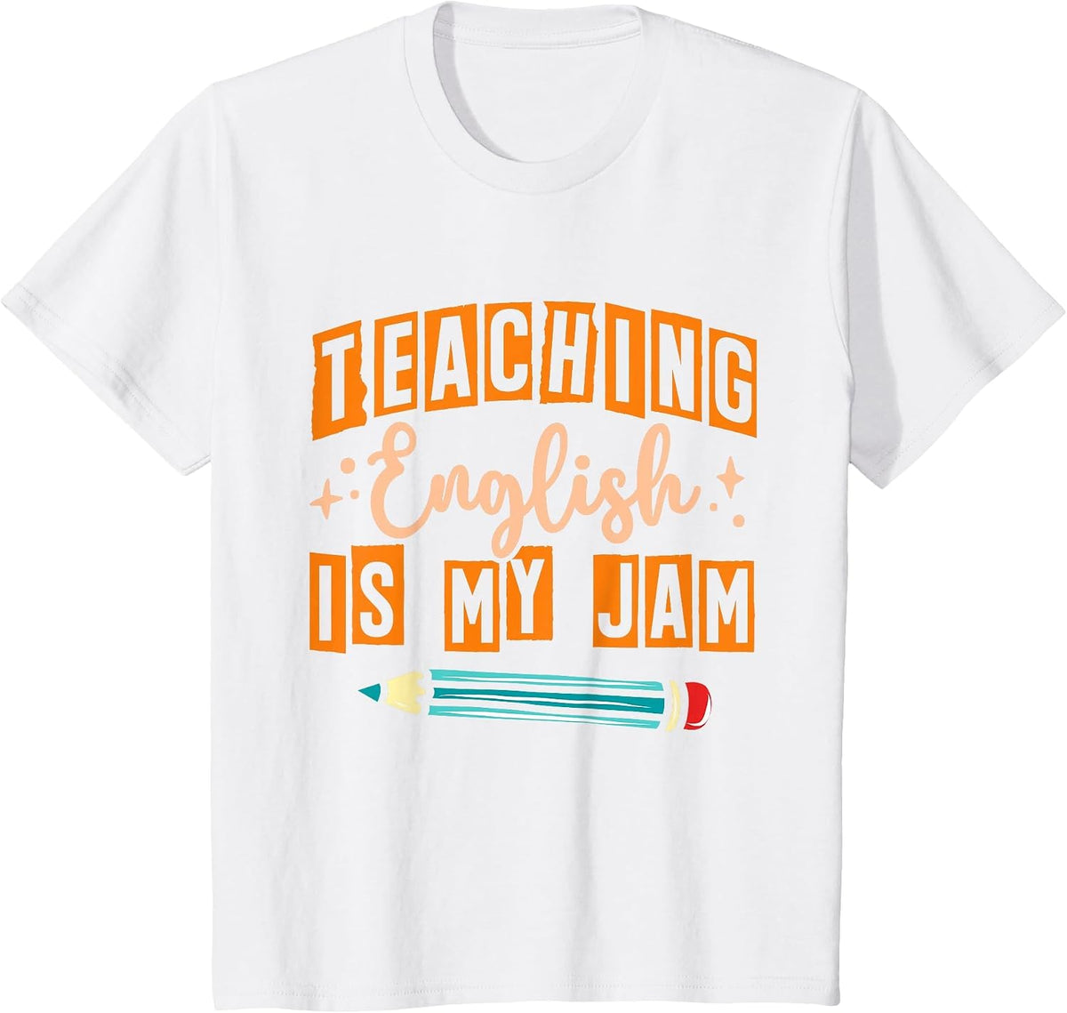 English Teacher Reading School Teaching English is My Jam T-Shirt - White