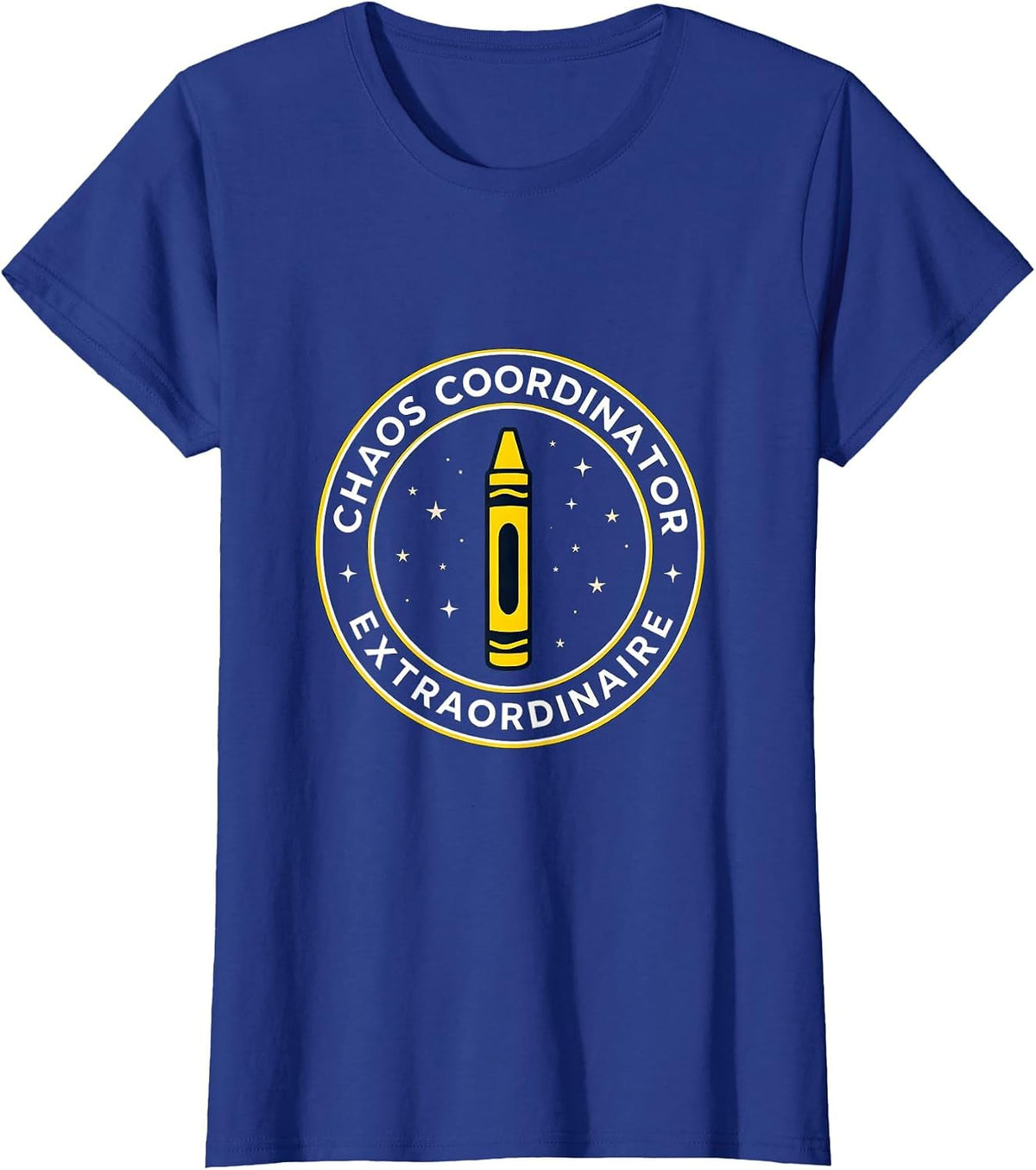 Women's Chaos Coordinator Extraordinaire PreK Teacher T-Shirt - Royal Blue