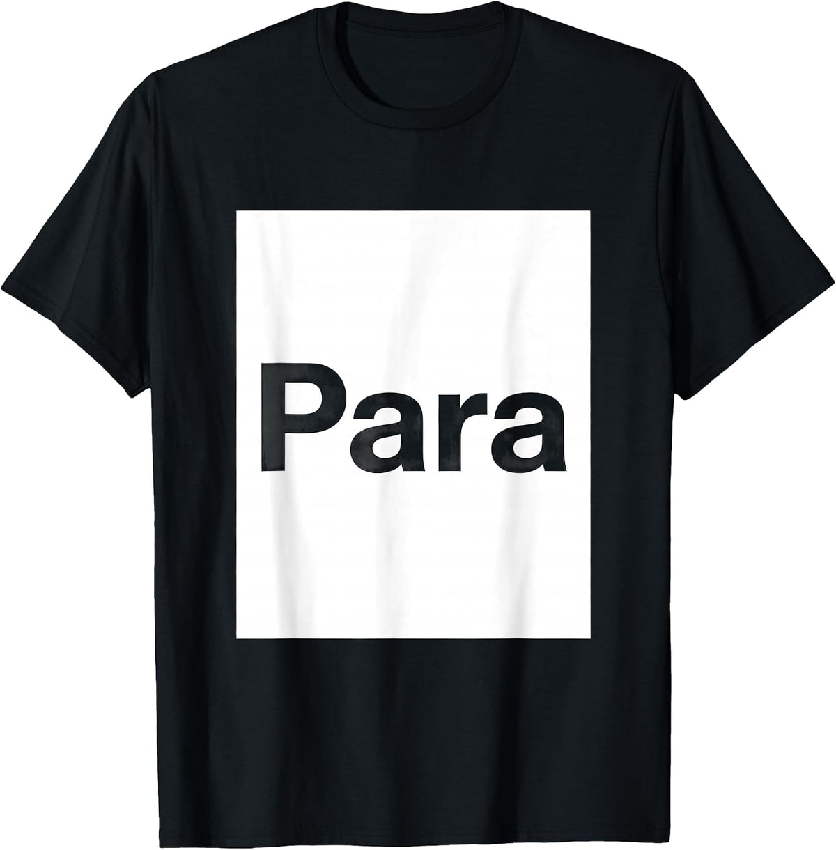 Men's Para Funny Paraprofessional Teacher Aide Appreciation Gift T-Shirt - Black