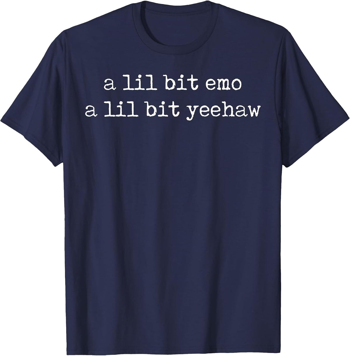 Quote T-Shirt - Navy Blue