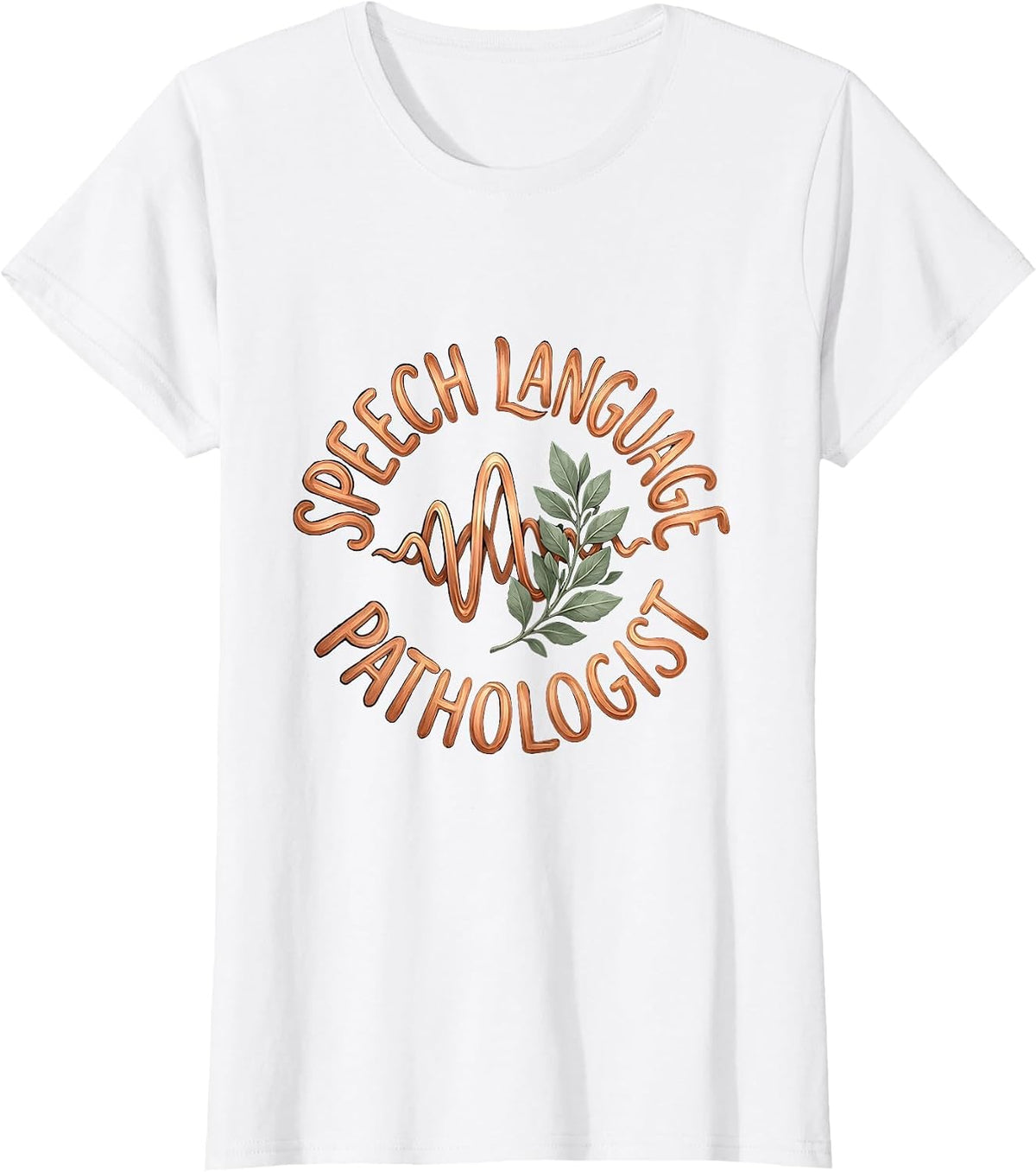 Women's Speech Language Pathologist Boho Floral SLP Professional T-Shirt - White