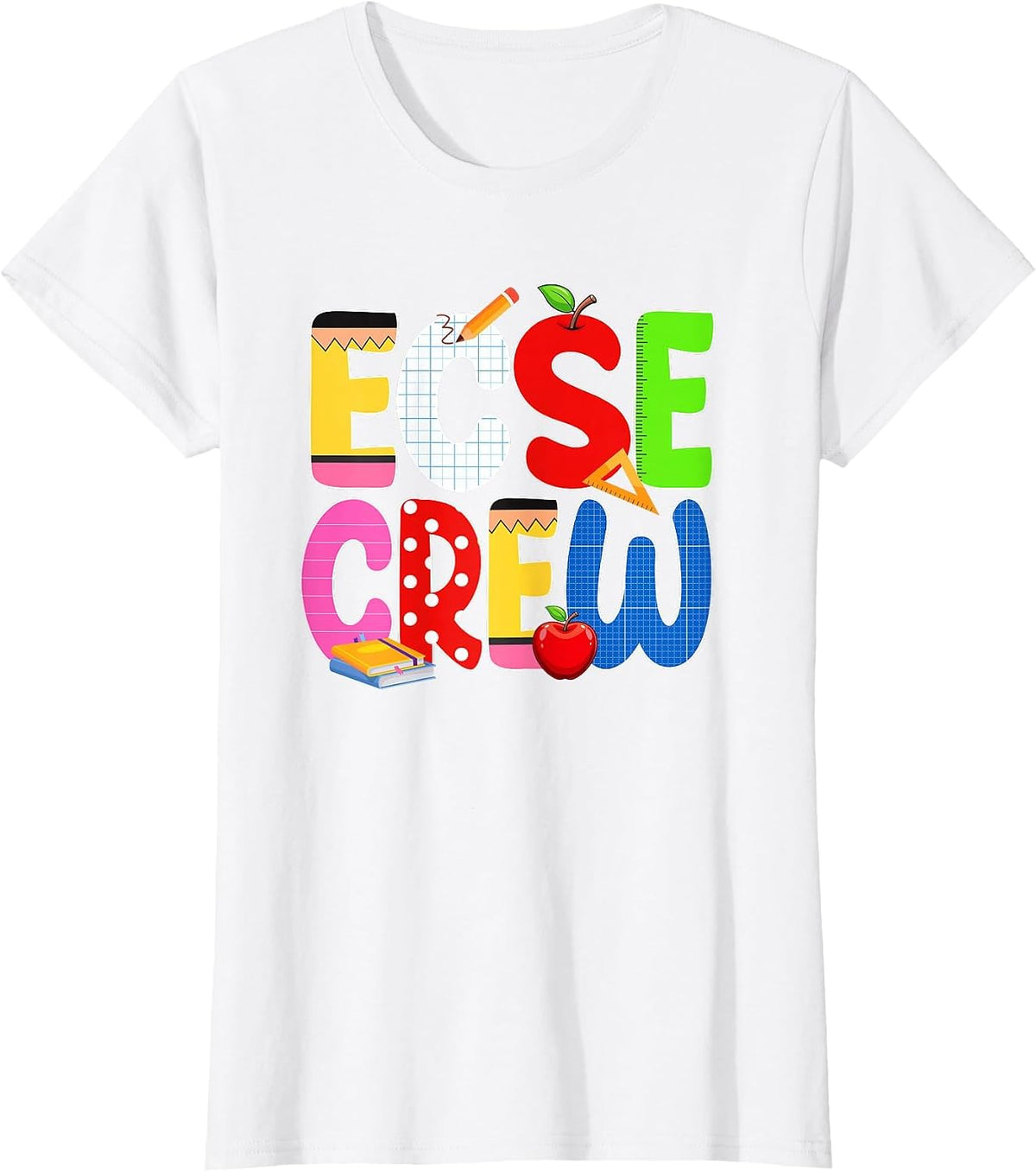 ECSE Crew ECSE Teacher Early Childhood Special Education T-Shirt - White