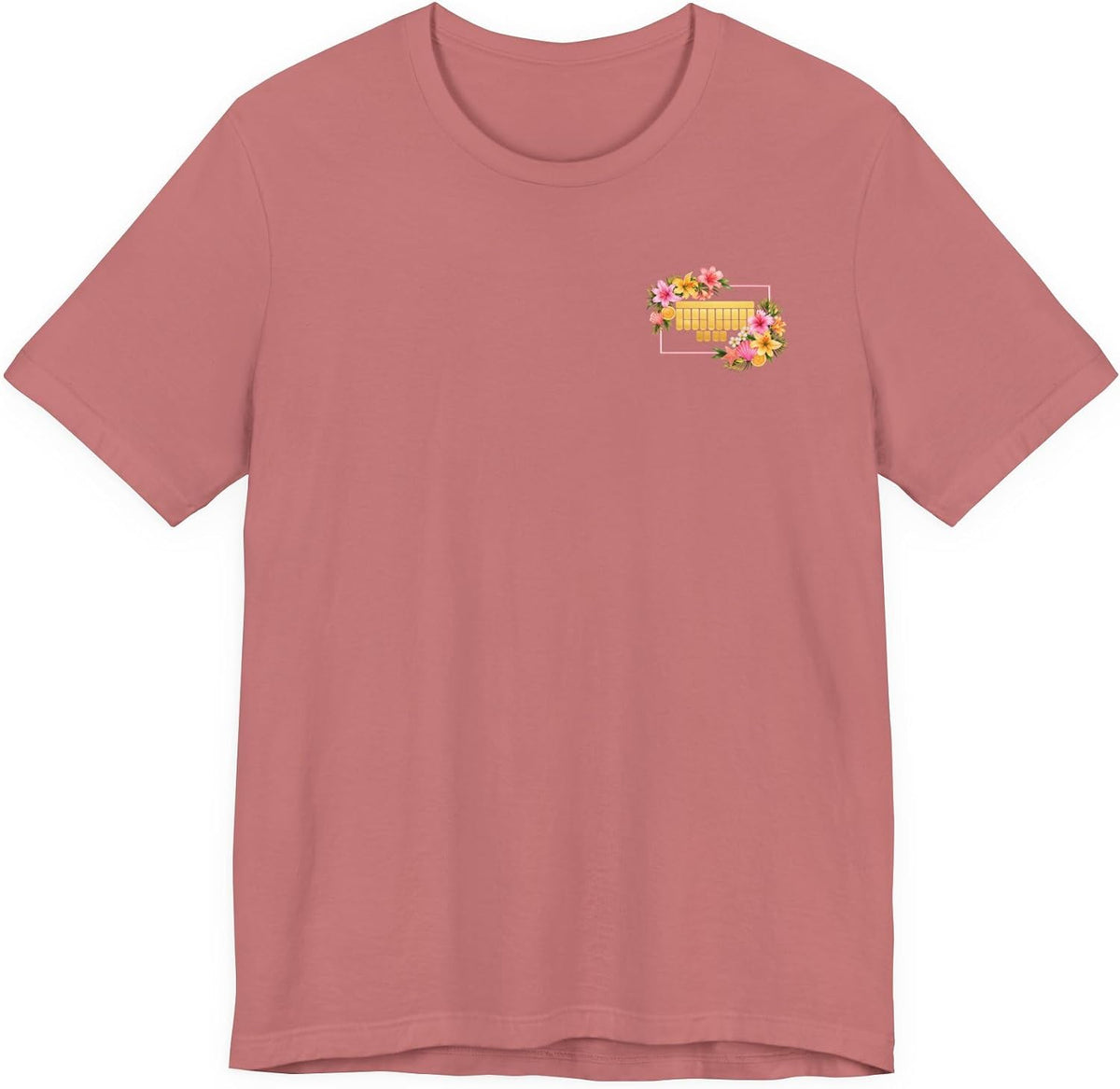 Steno Keyboard Court Reporter Soft Tee - Mauve