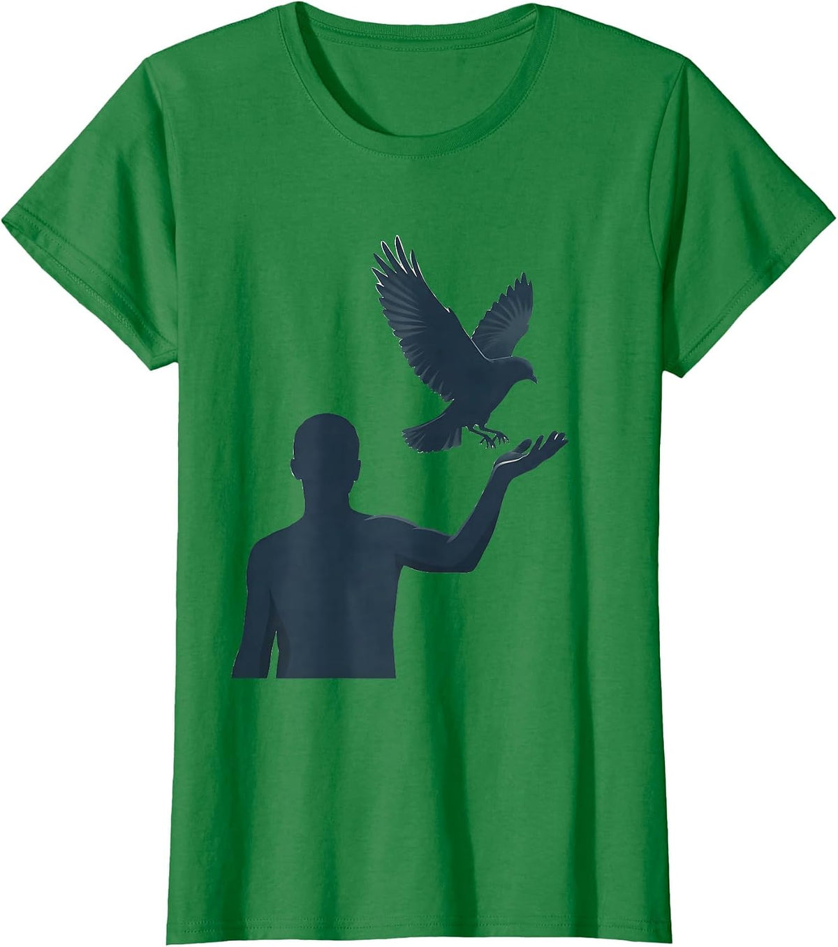 Social Worker Bird Release Graphic Design T-Shirt - Kelly Green