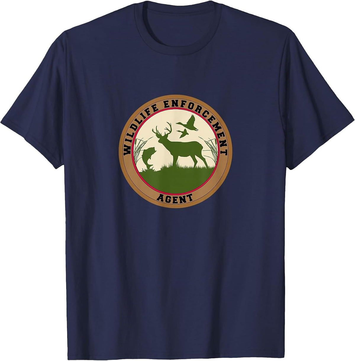 Wildlife Enforcement Agent Officer Uniform Duty T-Shirt - Navy Blue