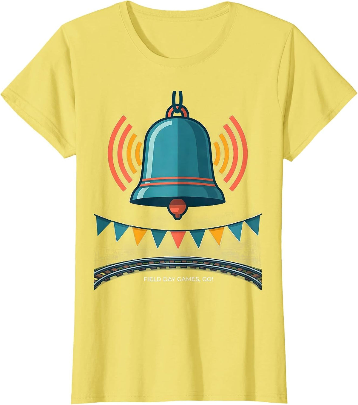 Field Day Games Go! School Field Day Teacher Student Team T-Shirt - Lemon Yellow