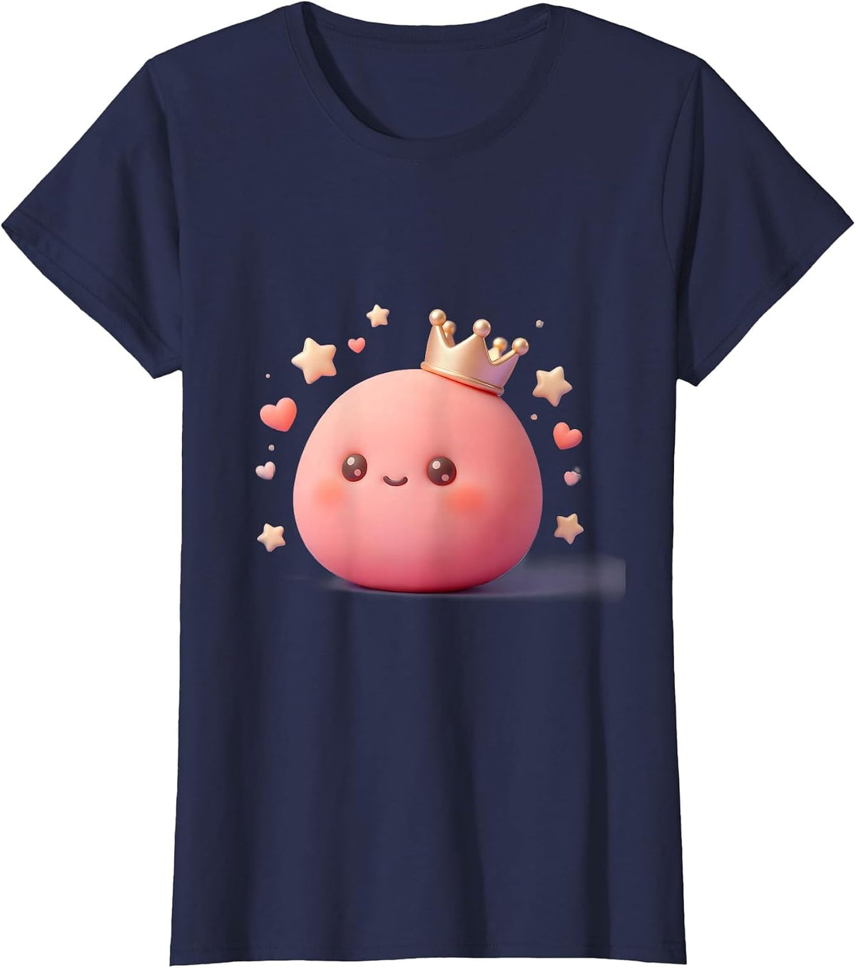 Women's Sped Teacher Crown Eraser Graphic Design T-Shirt - Navy Blue