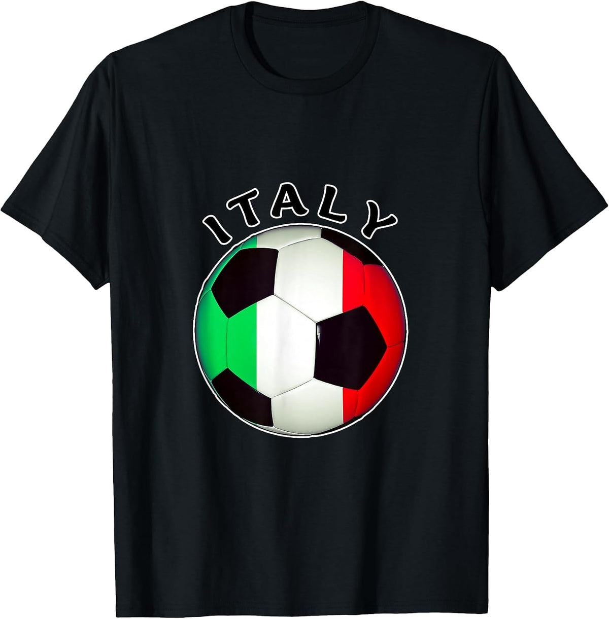 Italian Soccer Apparel De Futbol Italiano T-Shirt - Black