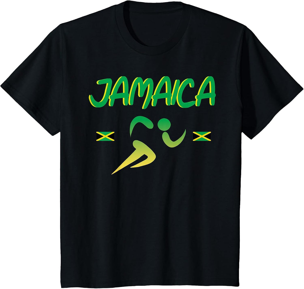 Jamaica Pride Track and Field Running 2021 Souvenir T-Shirt - Black